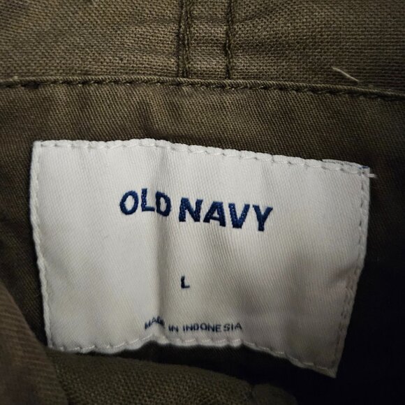 OLD NAVY DARK GREEN TACTICAL POCKET JACKET SIZE LARGE - Picture 3 of 3